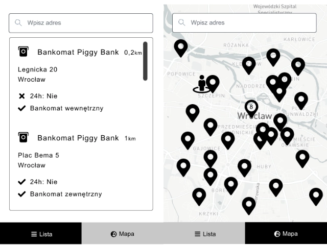 Filters and map view