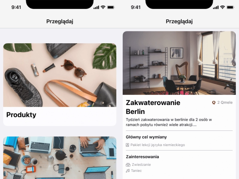Qmel - native mobile app